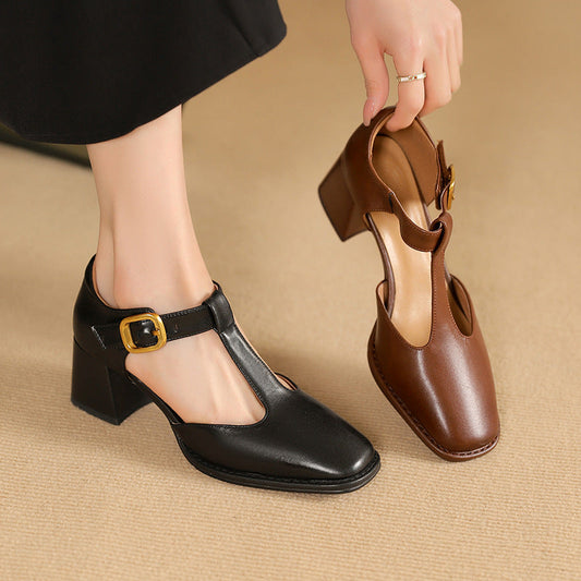 Marcella | T Strap Elegant Pumps